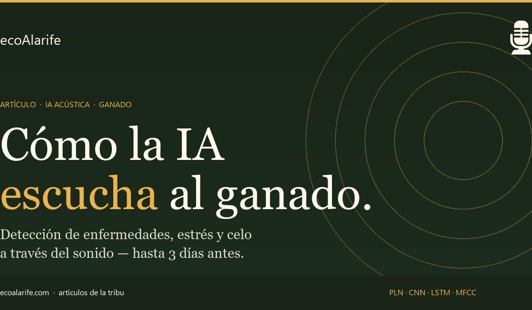 Cómo la IA escucha al ganado: detección de enfermedades por análisis acústico